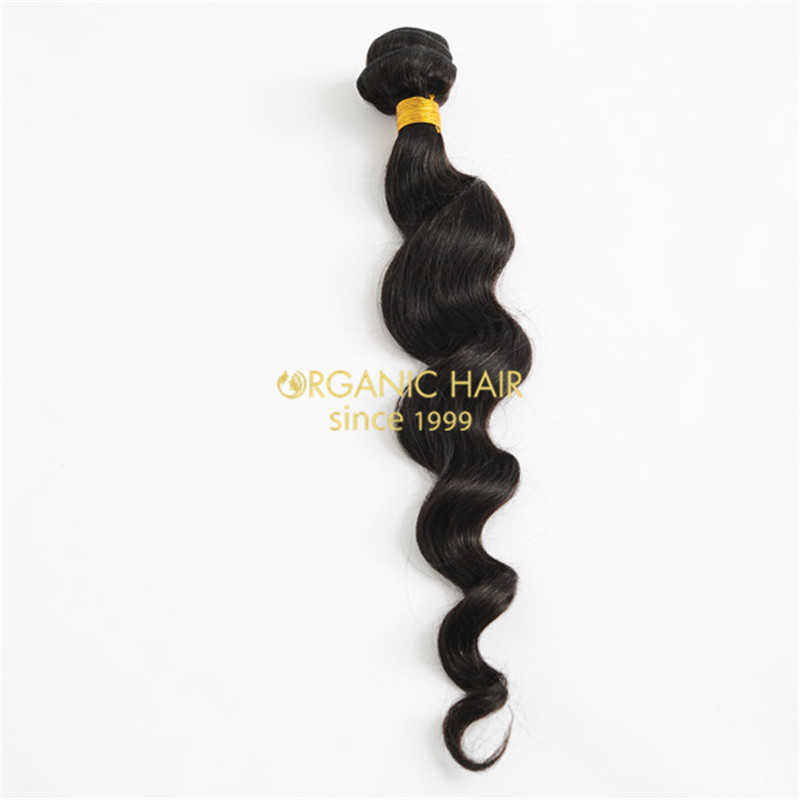 Peruvian loose wave human hair weave